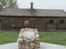 Reconstructed guardhouse, intended prison for Crazy Horse.