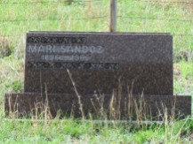 Mari's headstone