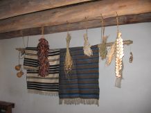 Blankets and dried corn