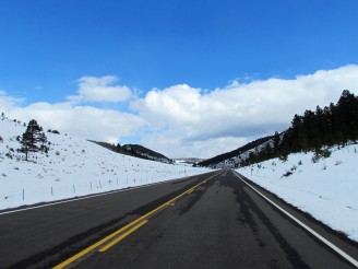Driving back into winter
