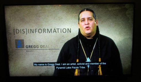 Gregg Deal, Artist, Activist, and Co-curator of (Dis)information exhibit, Pyramid Lake Paiute